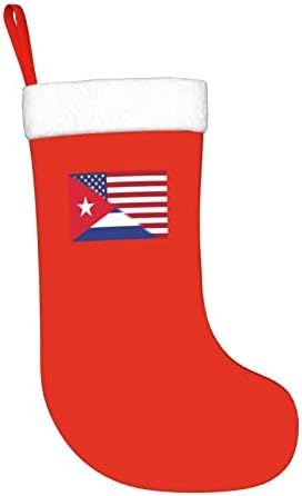 TZT američka zastava i Kuba zastave Božićne čarape, Xmas Holiday Party pokloni za obiteljsko odmaranje