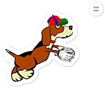 2myhands Bejzbol pseća košulja Beagle rupa u naljepnicama za rukavice