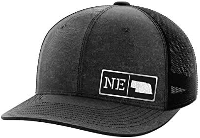 Nebraska homegrown crna patch šešir