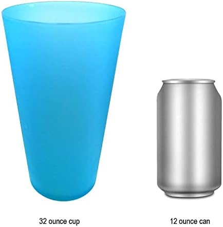 Yuyuhua 32-unce velike čaše i 10-inčne plastične ploče za višekratnu upotrebu BPA besplatna perilica