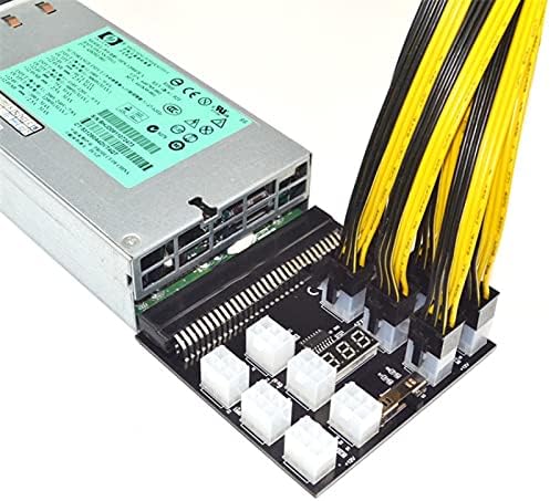 Konektori profesija Minning PCI-E Power Supply Breakout ploča Adapter Set 12/17 portovi 6pin PSU GPU grafička