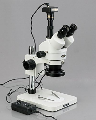 AmScope SM-1TSZ-144-5m digitalni profesionalni Trinokularni Stereo Zoom mikroskop, Wh10x okulari,
