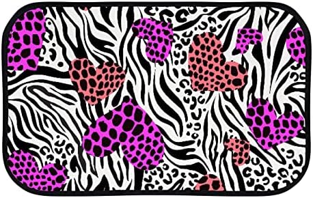 Vantaso mekana kupatila vrata prostirka preko Zebra Leopard Print non klizanje dootmat ulaznice