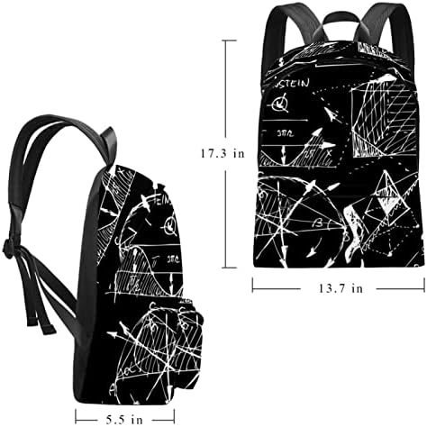 VBFOFBV ruksak za ženske pantalonske bakfa za laptop, putni bag, matematička geometrija Blacboard