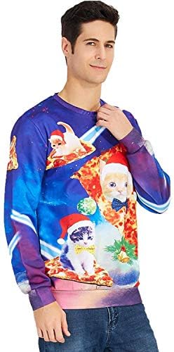 Leapparel muškarci i žene ružni božićni džemper smiješan pulover s dugim rukavima