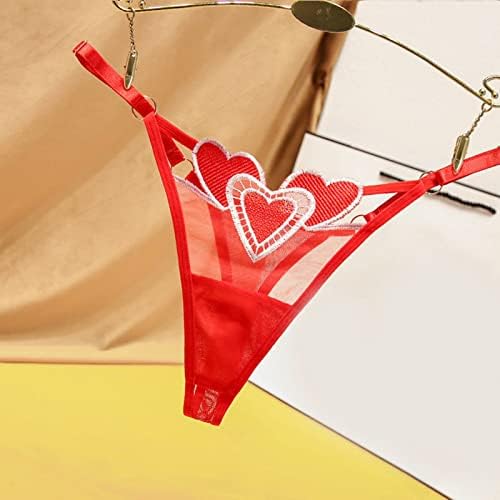 Seksi valentines donje rublje Žene nestašne seks niske struke čipke T-leđa gaćice Comfy Tangas kratke