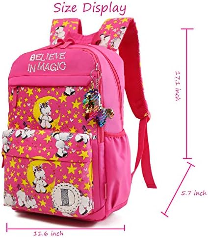 Debbieicy slatki jednorog lagani ruksak za princeze Dječija Školska torba sa torbom za olovke