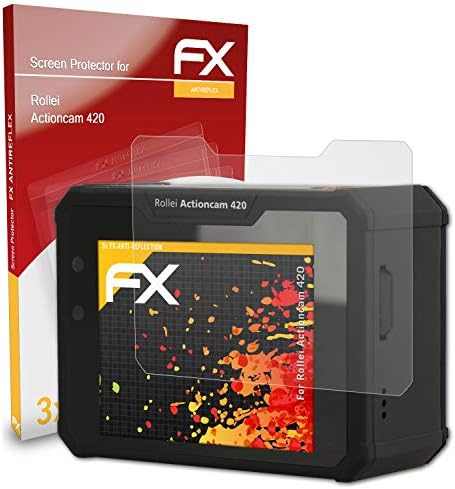 Atfolix zaštitnik ekrana kompatibilan s rollei actioncam 420 Zaštitni film, protiv reflektirajućim i udarnim fx