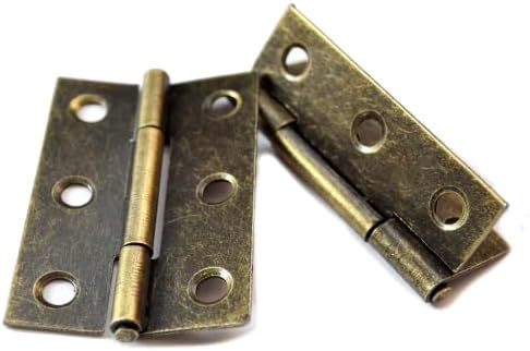 10 kom antique brončana šarka vintage preklopna šarka sa vijcima za vrata za izradu vrata nakit drveni kolica