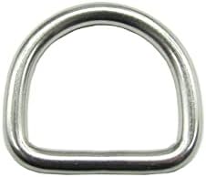 Peprmroe metalni D prsten, 10 kom-inča od nehrđajućeg čelika za zavarene kopče D-prstena za Webbing Craft Hardware