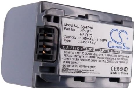 Zamjenska baterija 1360mAh za Sony DCR-DVD105, DCR-DVD105E, DCR-DVD205, DCR-DVD205E, DCR-DVD405,
