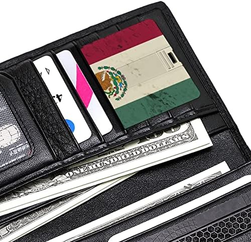 Retro Mexico zastava USB flash pogon Dizajn kreditne kartice USB Flash pogon Personalizirano Memory Stick tipka