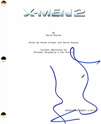 Alan Cumming potpisan Autogram X-Men 2 X2 Full Film Script - Cugh Jackman, Patrick Stewart, Ian McKellen, Halle