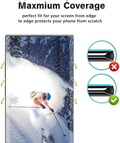 [2+2 pakovanja] Galaxy Note 10 Plus Zaštita ekrana i zaštita sočiva kamere, HD prozirno kaljeno staklo, podrška