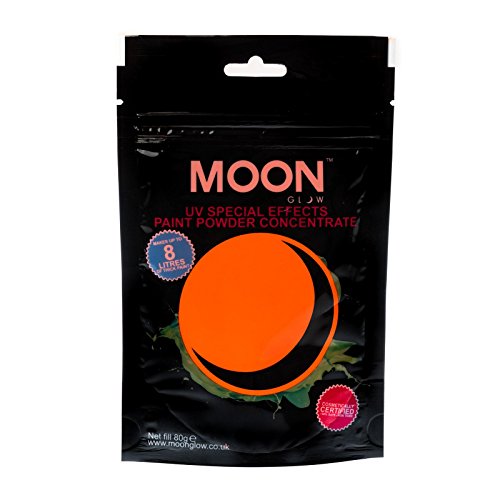 Mjesec Glow - 2.8oz Blacklight Paint prah crvena - Neon Specijalni efekti Koncentrat za prah boje -