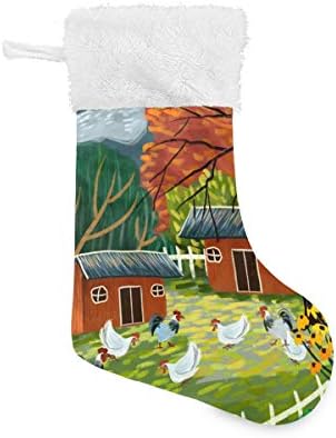 Pimilagu lagane božićne božićne čarape 1 paket 17.7 , viseći čarape za božićnu ukrasu