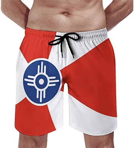 Grad Wichita Zastava muške kupaće gaćice za brzo sušenje kupaćih gaćica kupaći kostim šorc za plivanje