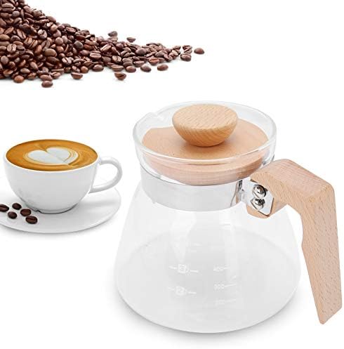 Pot kafe server, non prozirni 600ml kotlet za kavu otporan na toplinu otporan na kafe za kafe za kafe za kafu