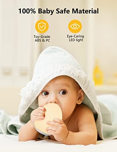 MediAcous noćno svjetlo za djecu, Baby noćno svjetlo sa 8 boja koje mijenjaju & amp; Funkcija zatamnjivanja,