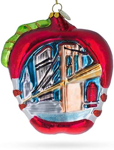 New York City Apple Simbol Staklo Božić Ornament