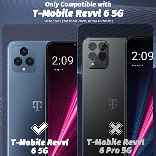 Orzero kompatibilan za T-Mobile Revvl 6 5G kaljeno staklo za zaštitu ekrana, 2.5 D ivice Luka 9H HD bez