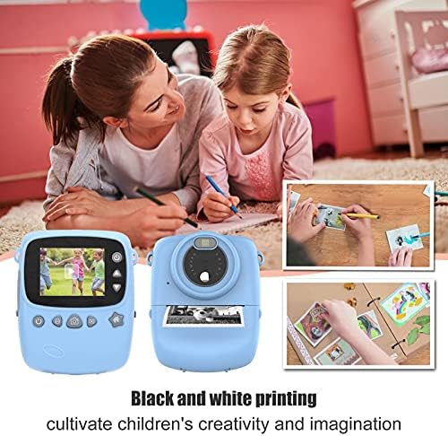 Dječija kamera za digitalnu štampu, 2,4-inčna 1200w crtana slatka Dječija Selfie kamera za štampanje, sa naljepnicom