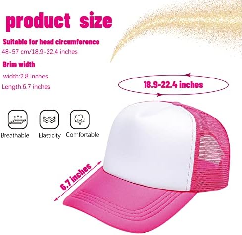 6 paketa dečiji mrežasti kamionski šešir DIY sublimacija prazna kapa za bejzbol kapu podesiva