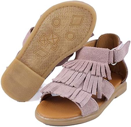 Muy Guay djevojke sandale prava koža male djevojčice sandale resice bijeli ljetni stanovi cipele za hodanje