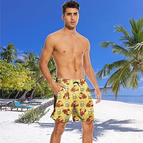 HPOPLACE muške kupaće trup pivo i rakovi brzo suho plaže kratke kupaće kostime kupaće odijela