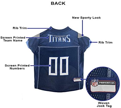NFL Tennessee Titans pas dres, veličina: X-veliki. Najbolji fudbalski dres kostim za pse & amp; mačke. Dres