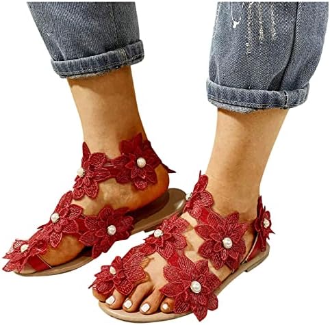 Ljetne sandale za žene Dressy Women Cvijeće udobna platforma casual sandal ljetna plaža putni paperi