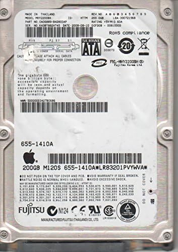 Fujitsu MHY2200BH MHY2200BH-200GB - 5400rpm-SATA 2.5 HD