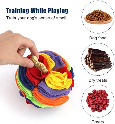 2pcs pas Snuffle ball Toy, 5.9 inch prirodna Lopta za ishranu za pse Interaktivna Lopta za njuškanje pasa Puzzle