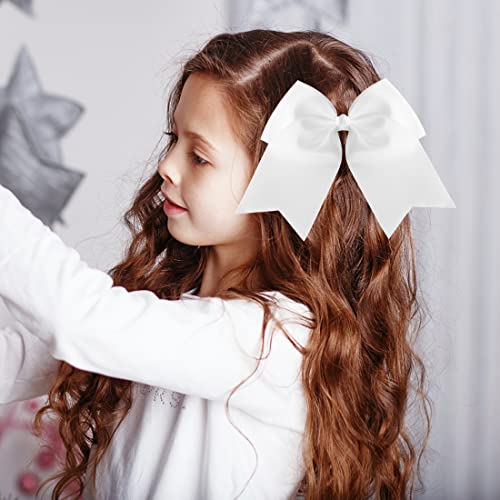 Semjikoy veliki Cheer Hair lukovi ručno rađeni Chree lukovi za djevojčice navijačice crveno-bijele za odabir