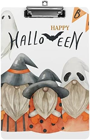 Happy Halloween Ghost Clipboard Cute Gnome akrilne izdržljive Klipboarde sa Niskoprofilnom kopčom A4