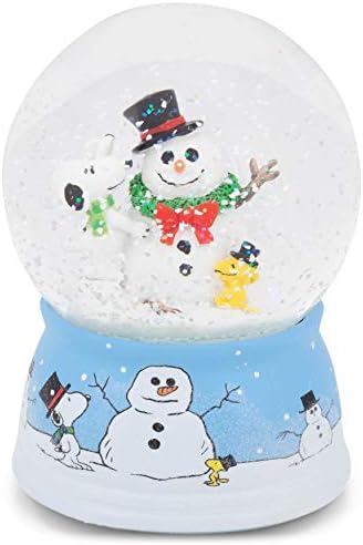 Roman 133797 Muzička kupola Snoopy Woodstock ukrašavanje snjegovića Snjegovini globus, 5,5 inčni,