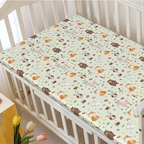 Opremljeni mini kreveti za životinje, prenosivi mini krevetića ultra mekani listovi dječjih krevetića za djevojčicu ili dječaka, 24 x38, višebojna