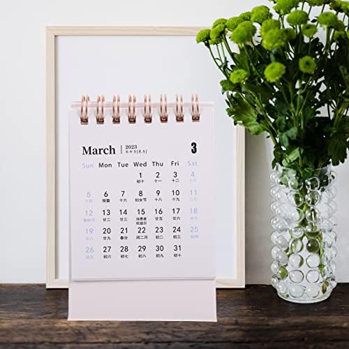 JOJOFUNY Mini stolni kalendar Mini 2023 Desktop kalendar 2022. do 2023. mjesečni dnevni akademski kalendar