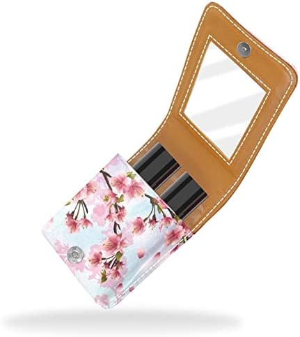 Mini ruž za usne sa ogledalom za torbicu, Japan Cherry Blossom Portable Case Holder Organization