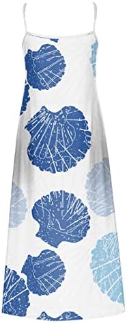 RUZIYOOG Ljetna haljina za žene 2023 cvjetni ispis špagete remen bez rukava s rukavama za sunčanje Elegantna ljuljačka