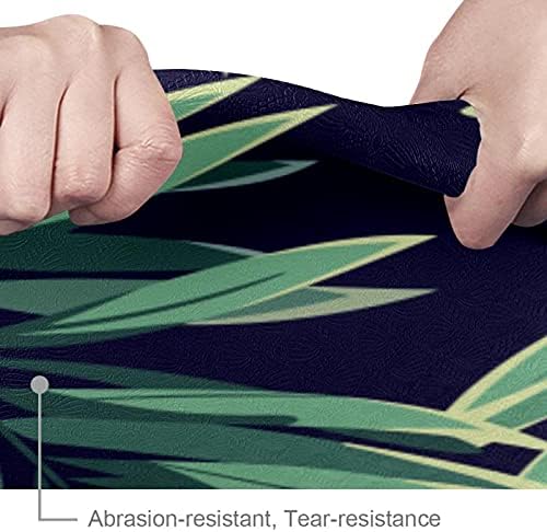 6mm Extra Thick Yoga Mat, akvarel Rainforest Green Leaves Print Eco-Friendly TPE exercise Mats Pilates Mat sa