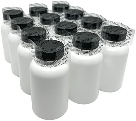 200ml Bijele boce za palup tablete - 96 brojeva sa kapicama i tamponim očitom skupljanjima