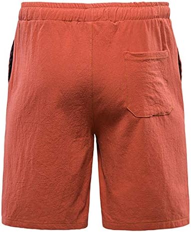 Muške kratke hlače za vježbanje ljetne obične pamučne i lanene hlače za plažu za sportske hlače