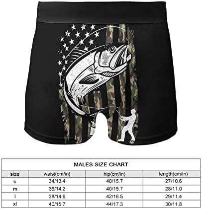 Američka zastava kamuflažni bas ribolov muški donji veš Casual rastezljivi bokser kratke meke gaćice