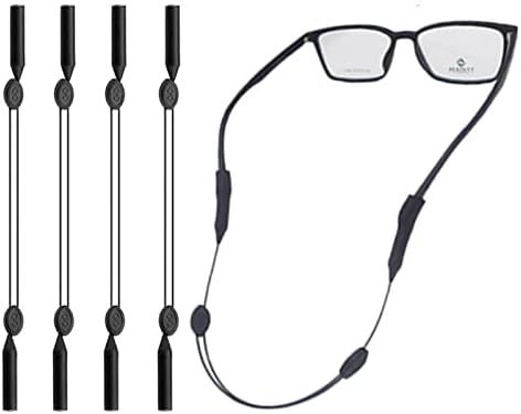ximecrto 4 pakovanja podesivi kaiš za naočare, silikonske naočare za naočare za naočare za muškarce i žene,