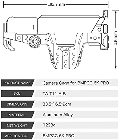 Tilta Advanced Camera Rig Kit kompatibilan sa BMPCC 6K Pro-Black