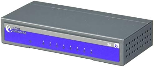 Amer.com S8 8Pport Fast Enet Switch Metal S8