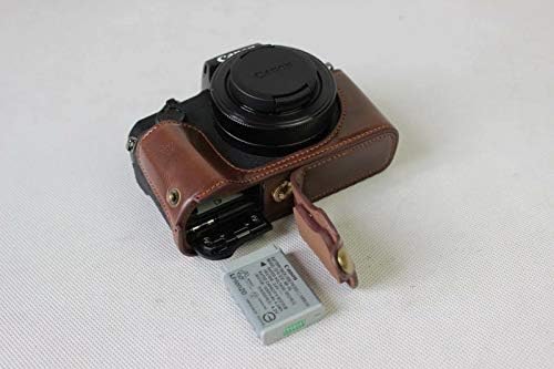 PU kožna torba za pola kamere poklopac donje verzije otvaranja za Canon Powershot G1 X Mark III, G1XIII, G1XM3