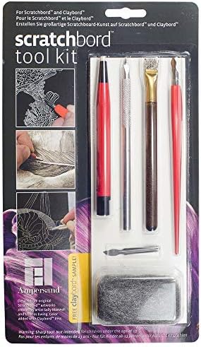 Ampersand Art Snabrt Scratchbord Kit za umjetnička alata za slikarstvo i crtanje