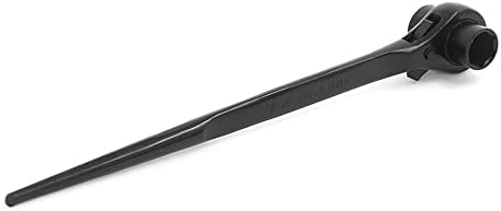 Uxcell Crni skele Podger Šesterokutni ključ sa čegrtaljkom alat za brzo oslobađanje 19mm x 22mm